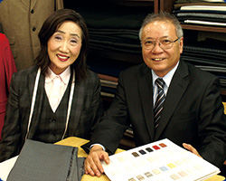 平塚夫妻の写真。
